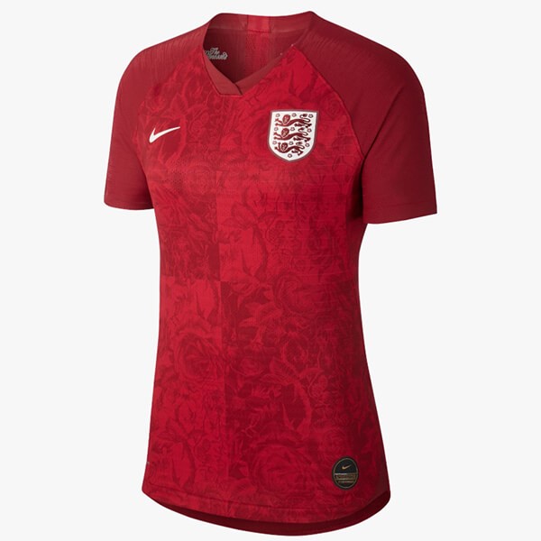 Camiseta Inglaterra 2ª Mujer 2019 Rojo